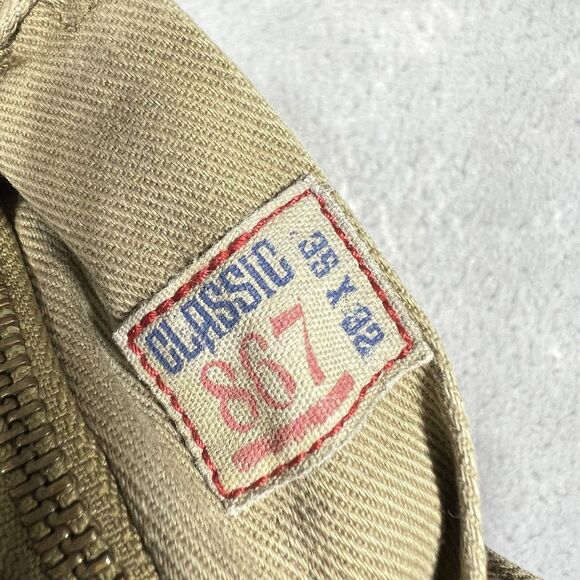 Polo Ralph Lauren Pants Jeans Classic 867 Brown Khaki Tan Men’s 35X32 - Picture 13 of 14